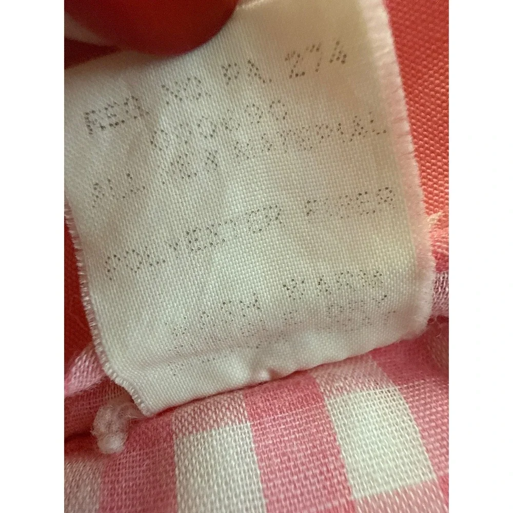 Vintage 1978 Fisher Price Lullaby Baby Doll Pink Gingham Plush Soft Toy 420